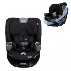 Maxi Cosi Emme 360 All-In-One 初生汽車座椅 適合初生至10歲/100磅 黑色 免費安裝教學