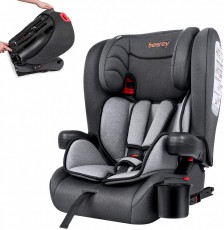 德國Besrey 9個月-12歲 折疊嬰兒汽車安全座椅 isofix 香港行貨