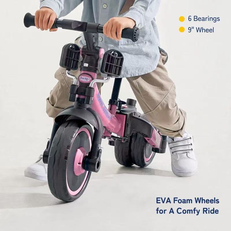 德国 Besrey 1-5歲 可折疊三輪手推車 平衡車 手推車 滑行車