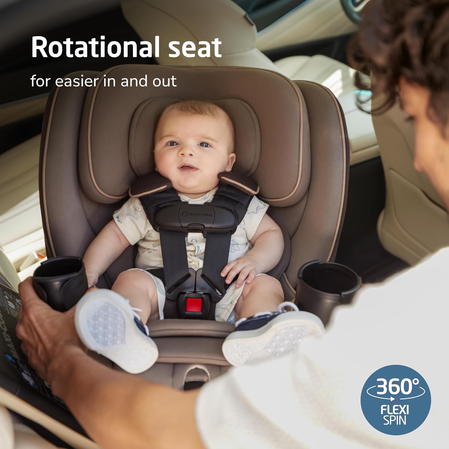 Maxi Cosi Emme 360 All-In-One 初生汽車座椅 平行進口  適合初生至10歲/100磅 最新黑色 免費安裝教學