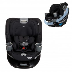 Maxi Cosi Emme 360 All-In-One 初生汽車座椅 平行進口  適合初生至10歲/100磅 黑色 免費安裝教學