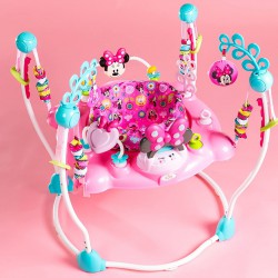 Bright starts disney MINNIE MOUSE 玩具、360 度旋轉座椅、音樂和燈光 BB跳跳樂