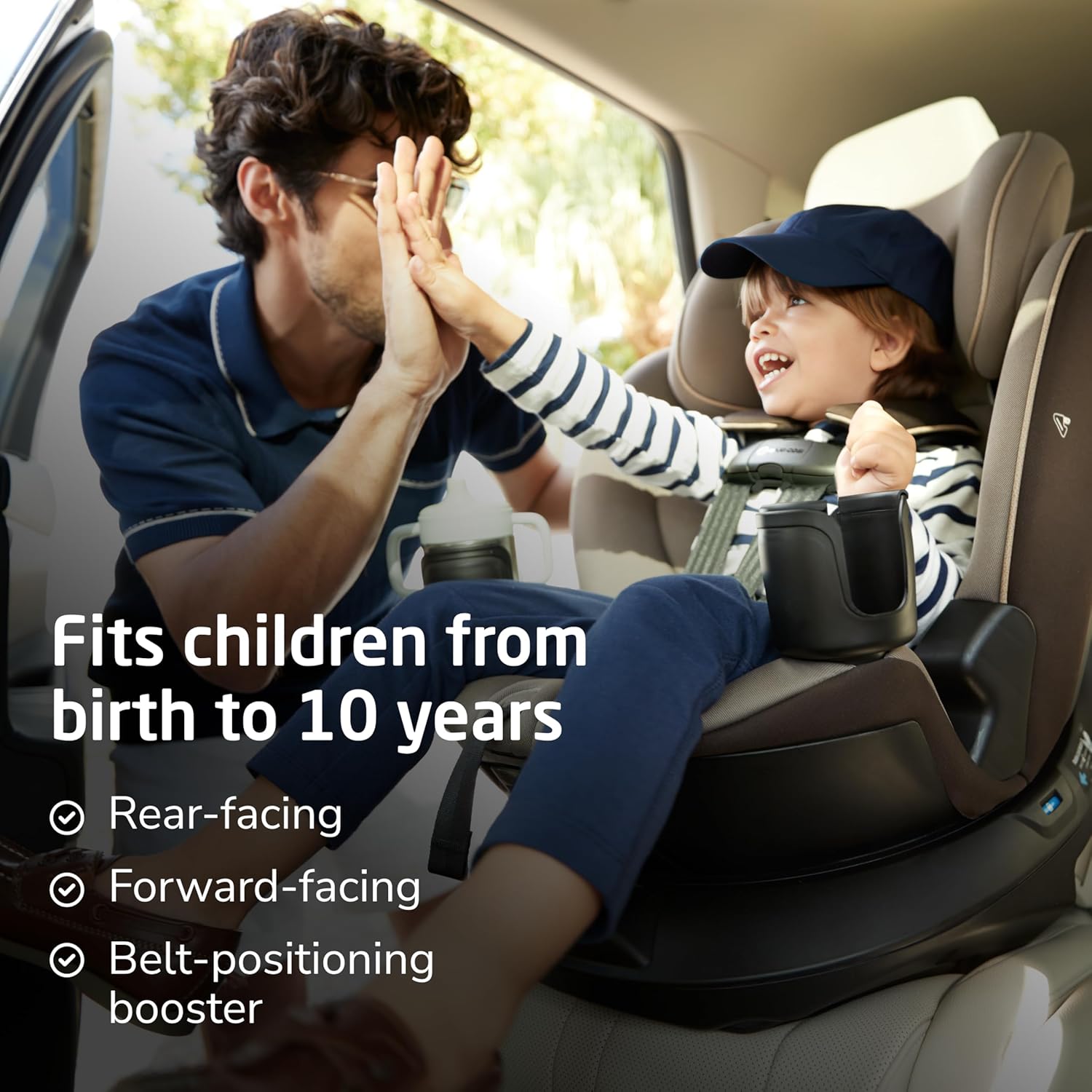 Maxi Cosi Emme 360 All-In-One 初生汽車座椅 平行進口  適合初生至10歲/100磅 最新黑色 免費安裝教學