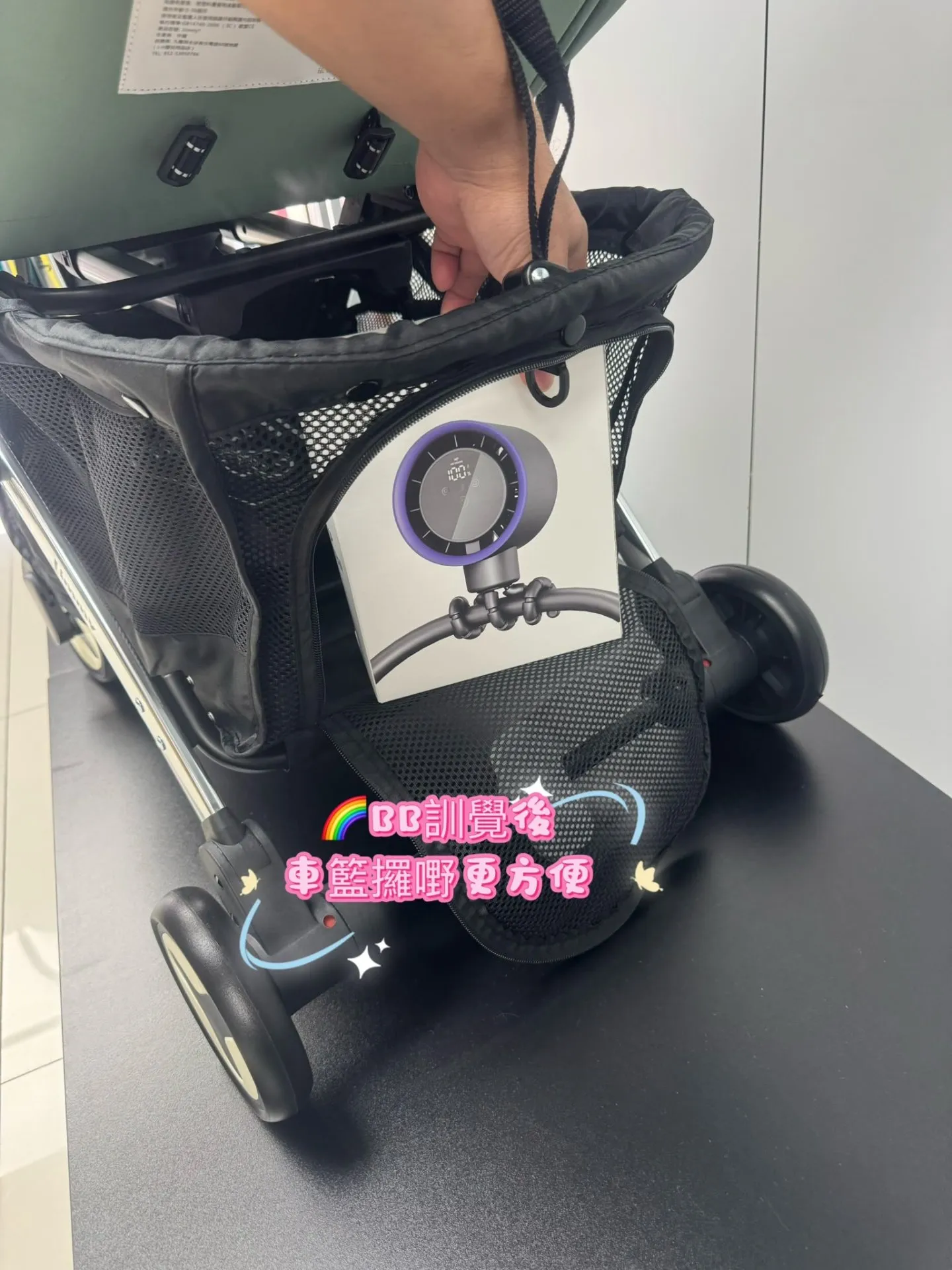 JIMMY² 單手收開車 輕便細部 實正穩陣好好推 車籃超級大 初生0-4歲