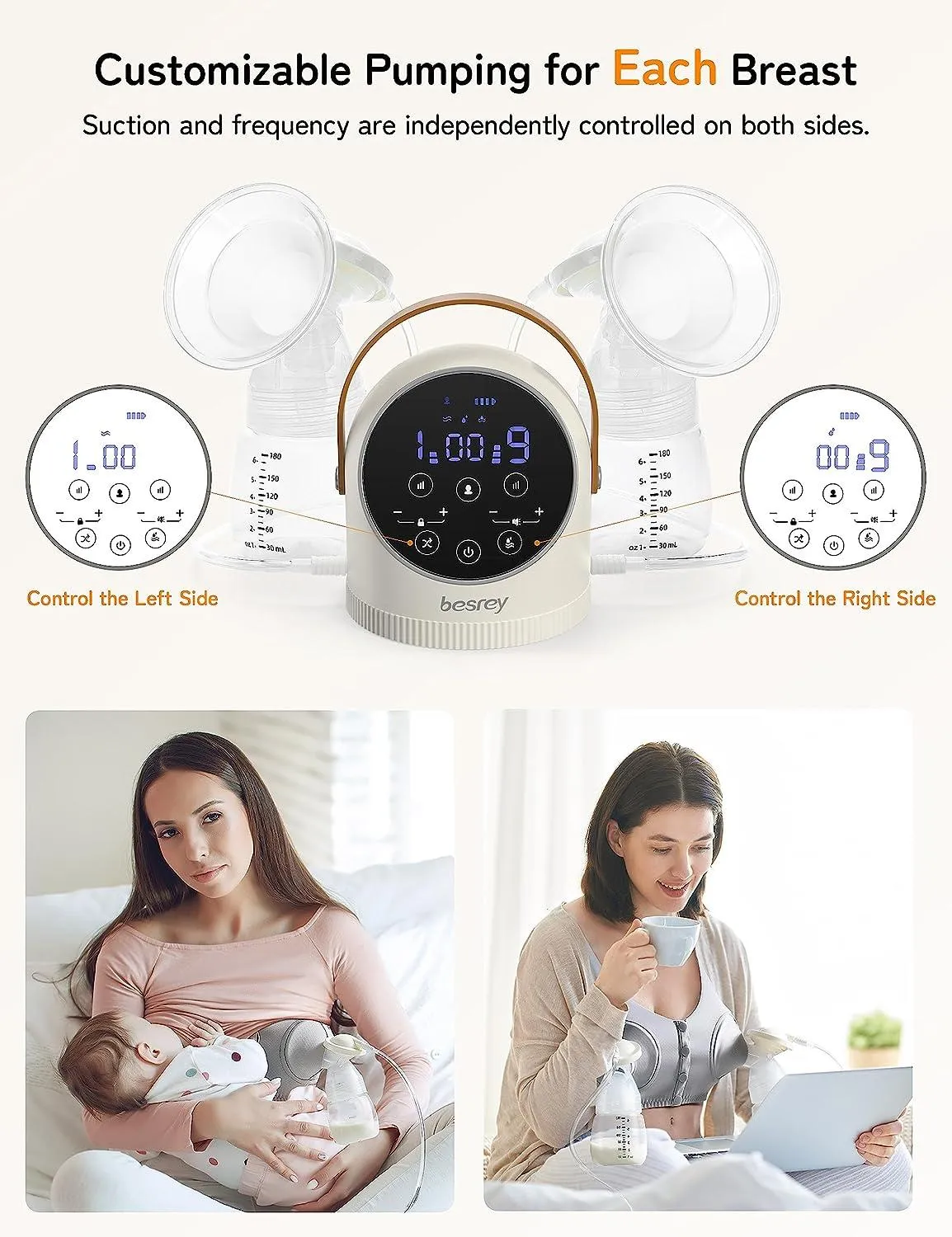 德國 Besrey 雙電動泵奶器 吸力夠大香港行貨