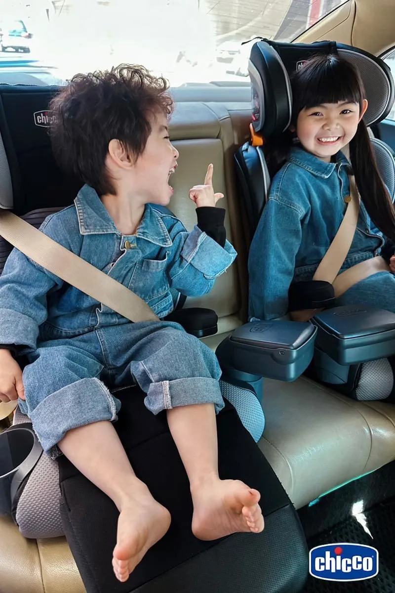 Chicco KidFit Zip Plus Air版 二合一 3-12歲 透氣舒適成長型安全汽座