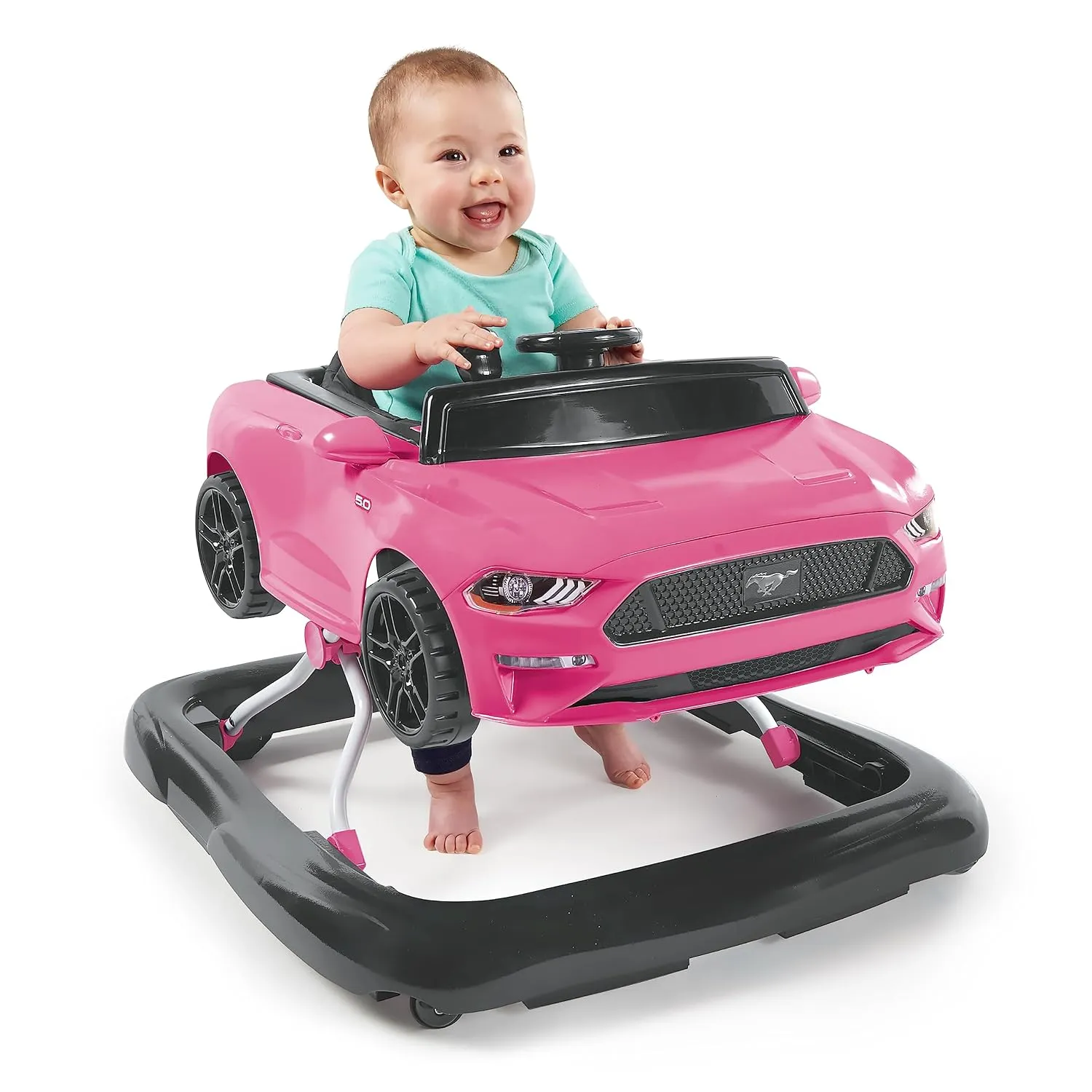 Bright Starts  Ford Mustang  嬰兒學步車  6 個月以上使用
