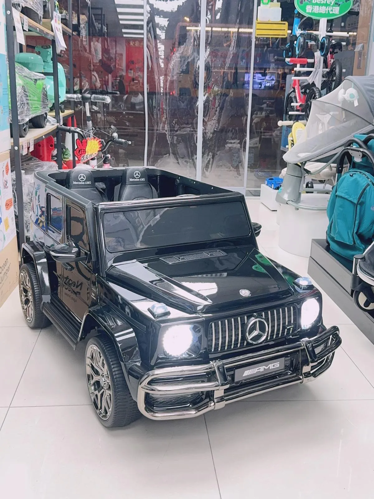 Mercedes-benz AMG G63 兒童四驅雙人雙座 電動遙控車 全英文說明書 三角插電器