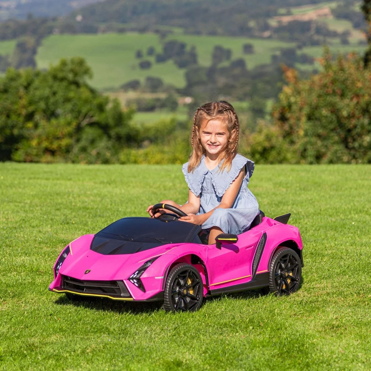 Lamborghini  Autentica 限量版兒童電動遙控車 正版授權免費安裝好  英文說明書 英式三角充電器