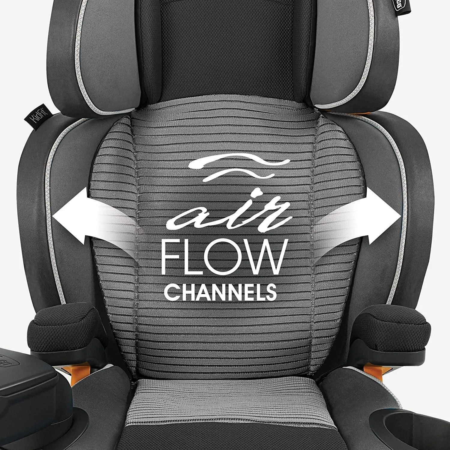 Chicco KidFit Zip Plus Air版 二合一 3-12歲 透氣舒適成長型安全汽座