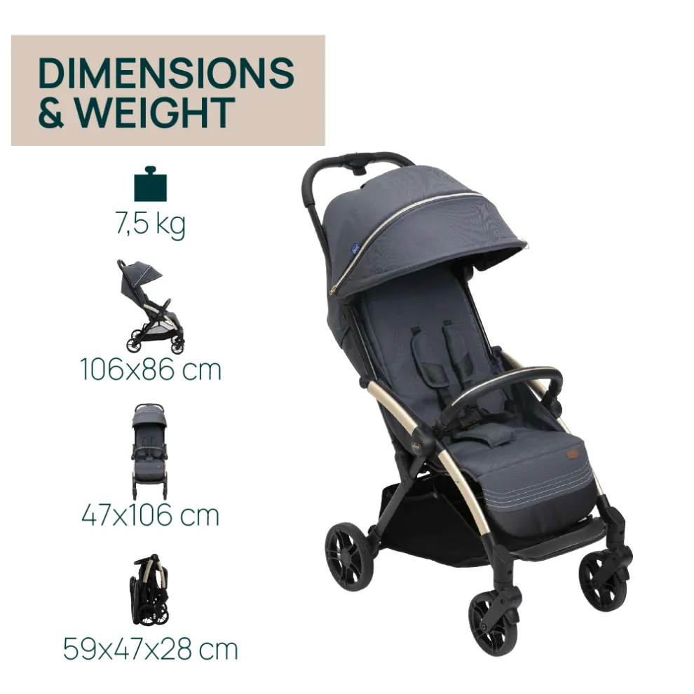 Chicco Goody  X Plus  初生0-22kg 自動折疊 嬰兒車 (免費送貨）