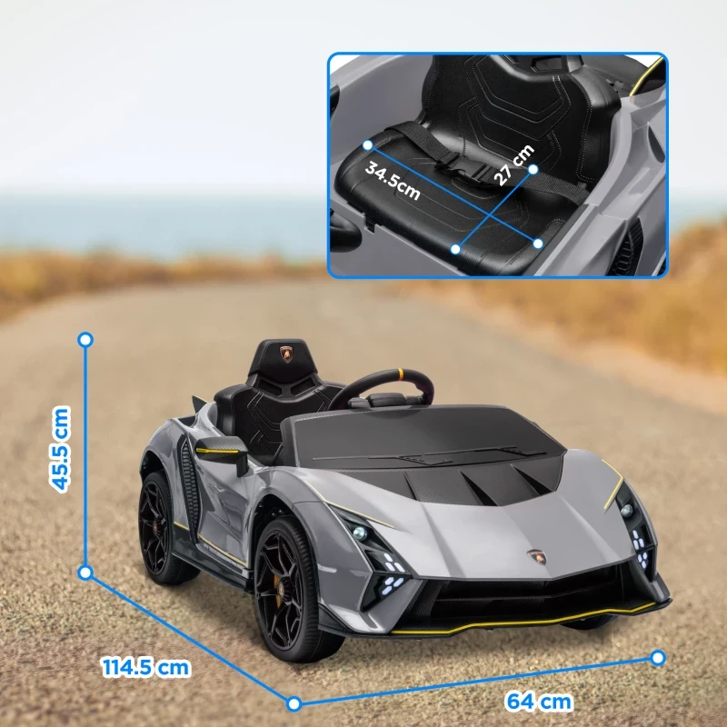Lamborghini  Autentica 限量版兒童電動遙控車 正版授權免費安裝好  英文說明書 英式三角充電器