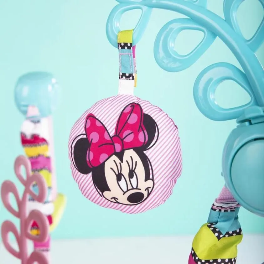 Bright starts disney MINNIE MOUSE 玩具、360 度旋轉座椅、音樂和燈光 BB跳跳樂
