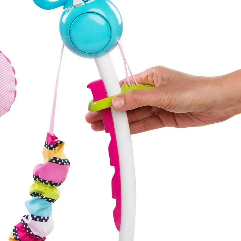 Bright starts disney MINNIE MOUSE 玩具、360 度旋轉座椅、音樂和燈光 BB跳跳樂