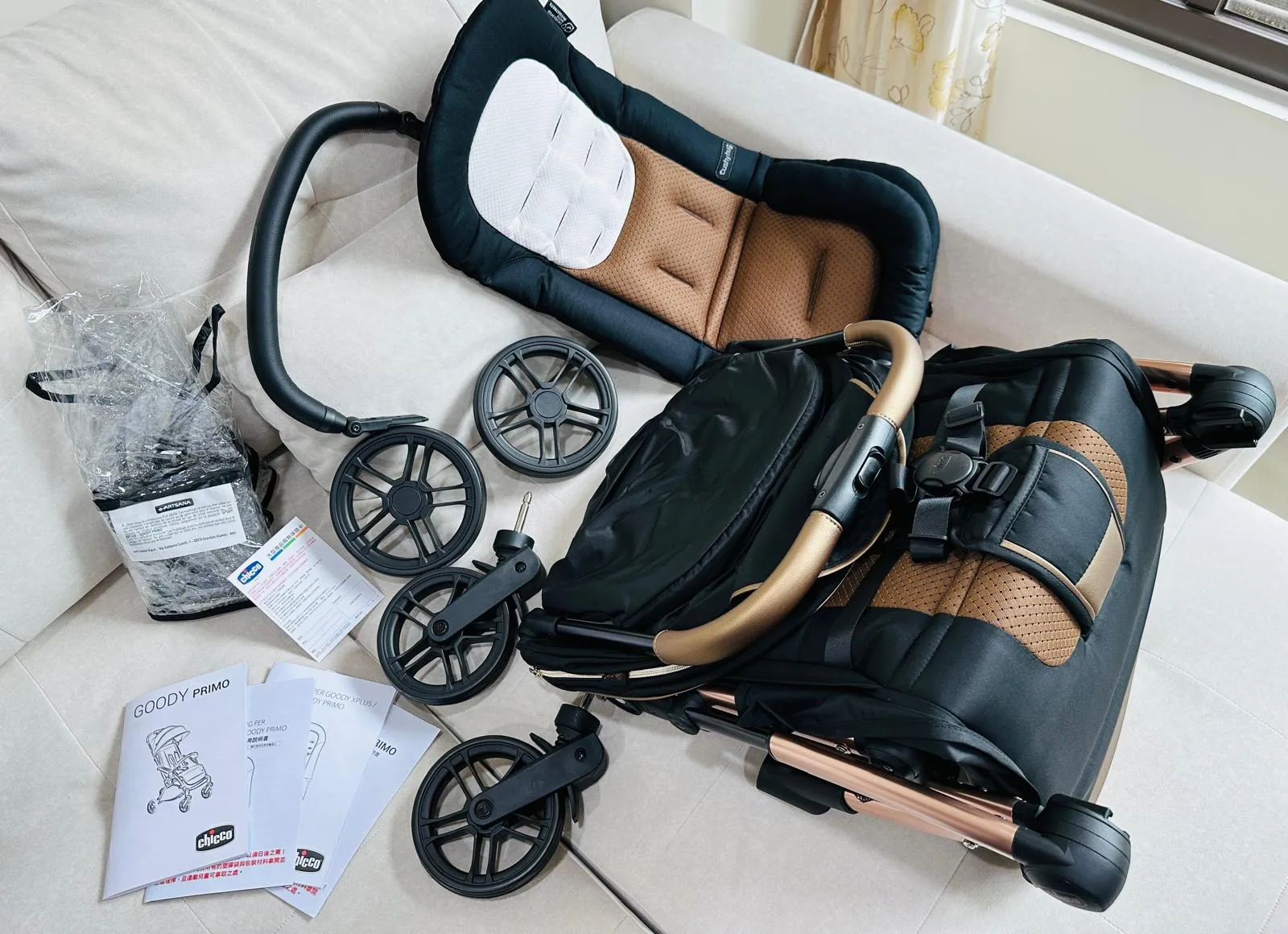Chicco Goody Primo  自動收車嬰兒車 初生 0-22kg  送 :原裝雨罩  （免費送貨）