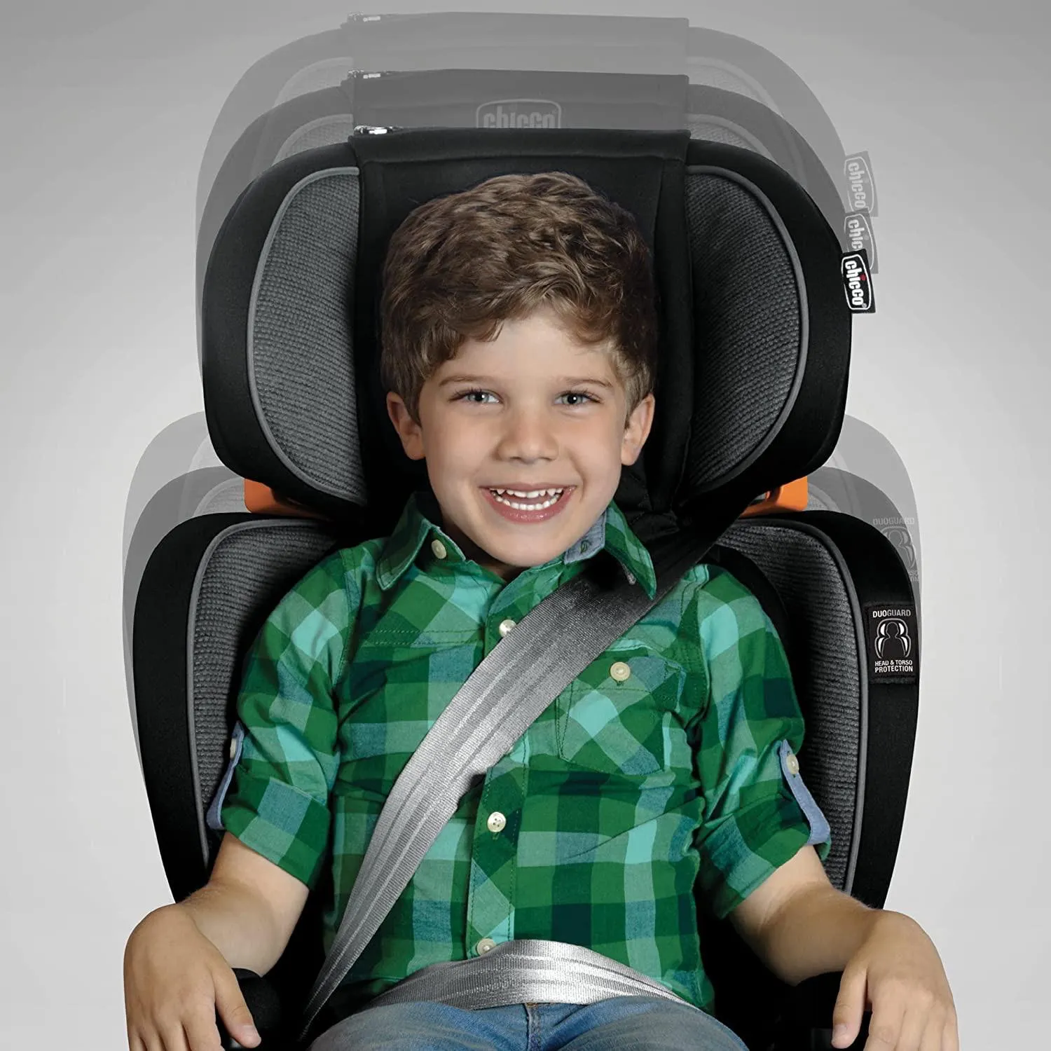 Chicco KidFit Zip Plus Air版 二合一 3-12歲 透氣舒適成長型安全汽座