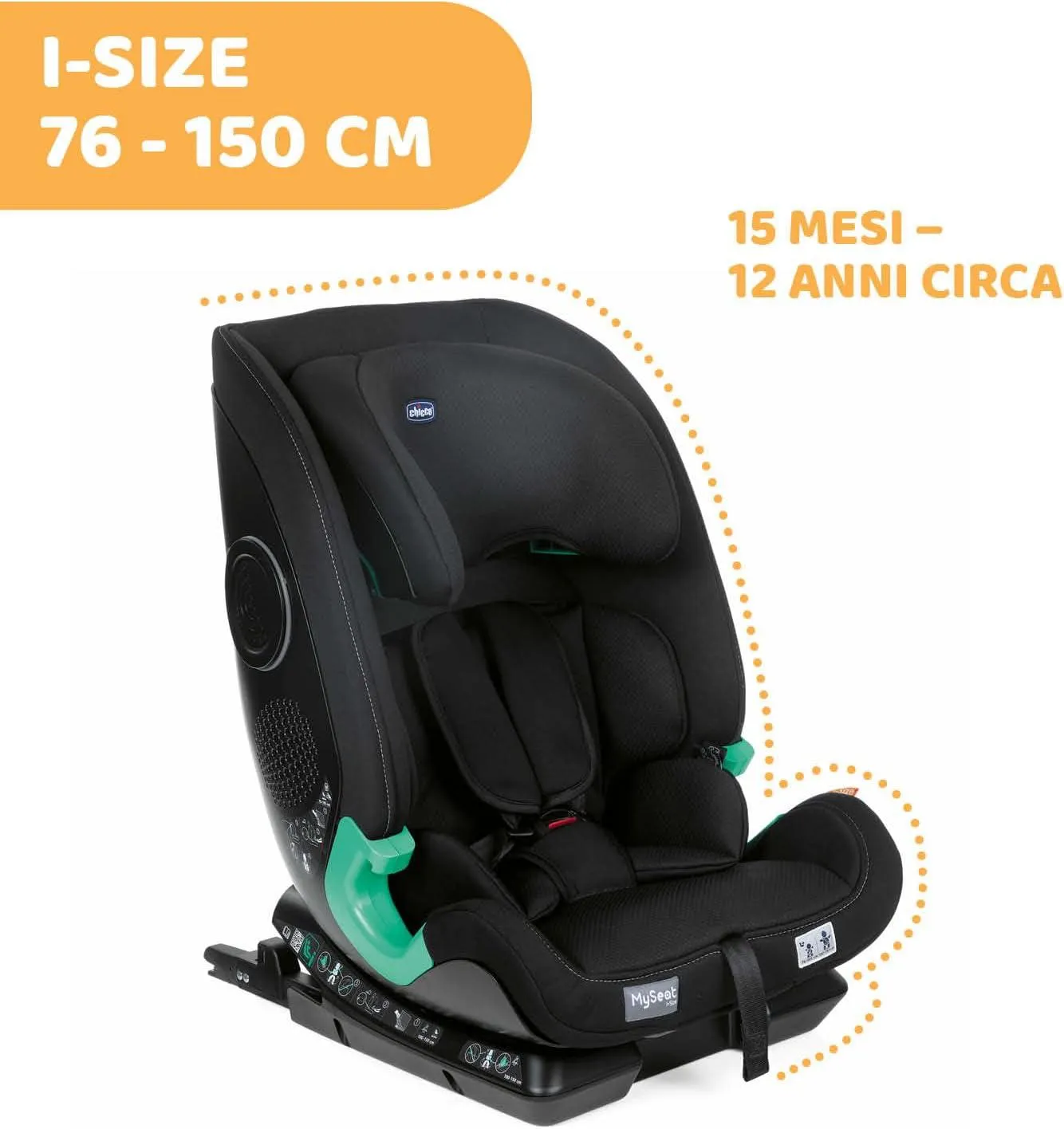 Chicco MySeat i-Size Air版 汽車安全座椅 約15個月- 12歲 意大利製造  (免費送貨）