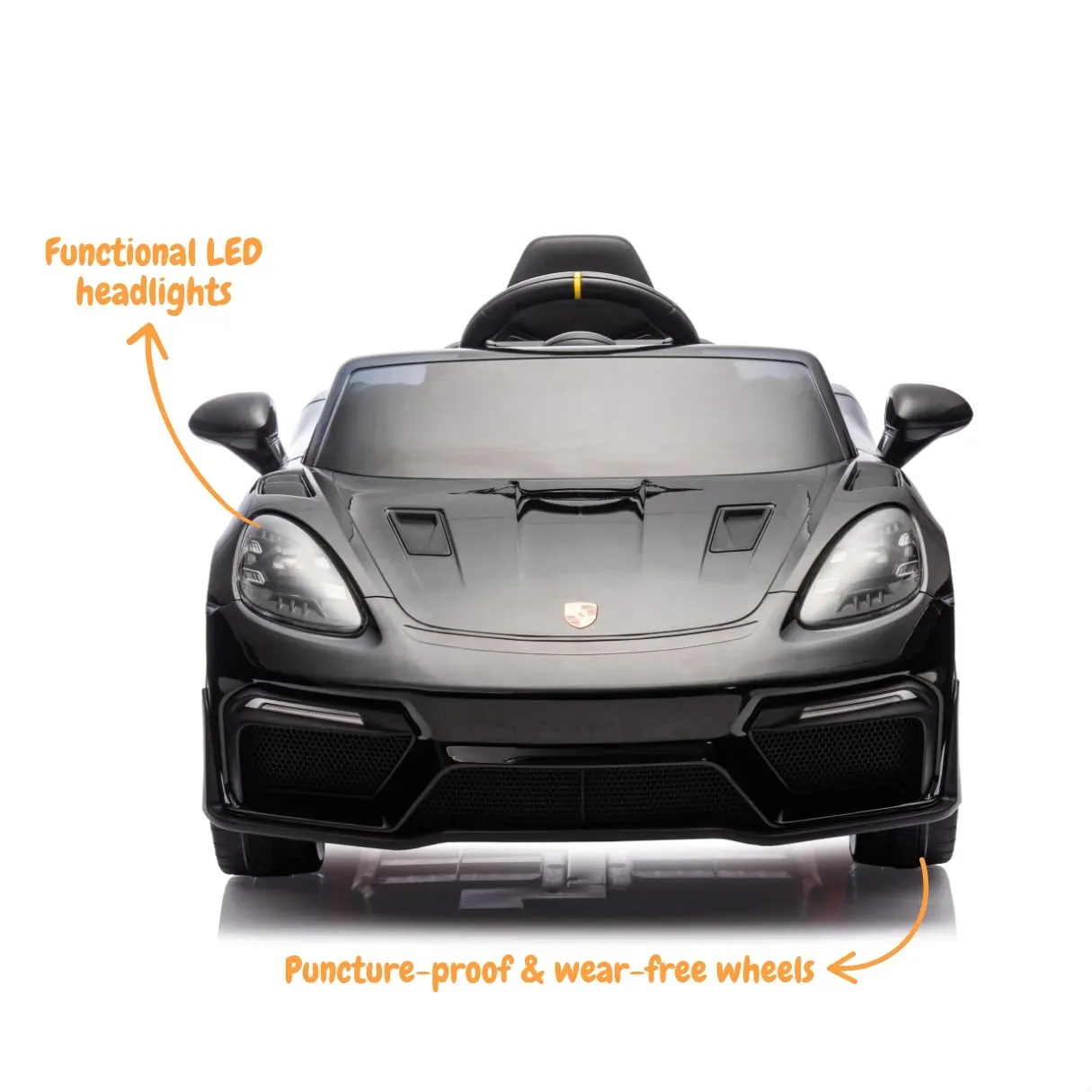 正版授權 保時捷 Porsche 718 Spyder Rs 四驅 兒童電動遙控跑車 （免費安裝好）