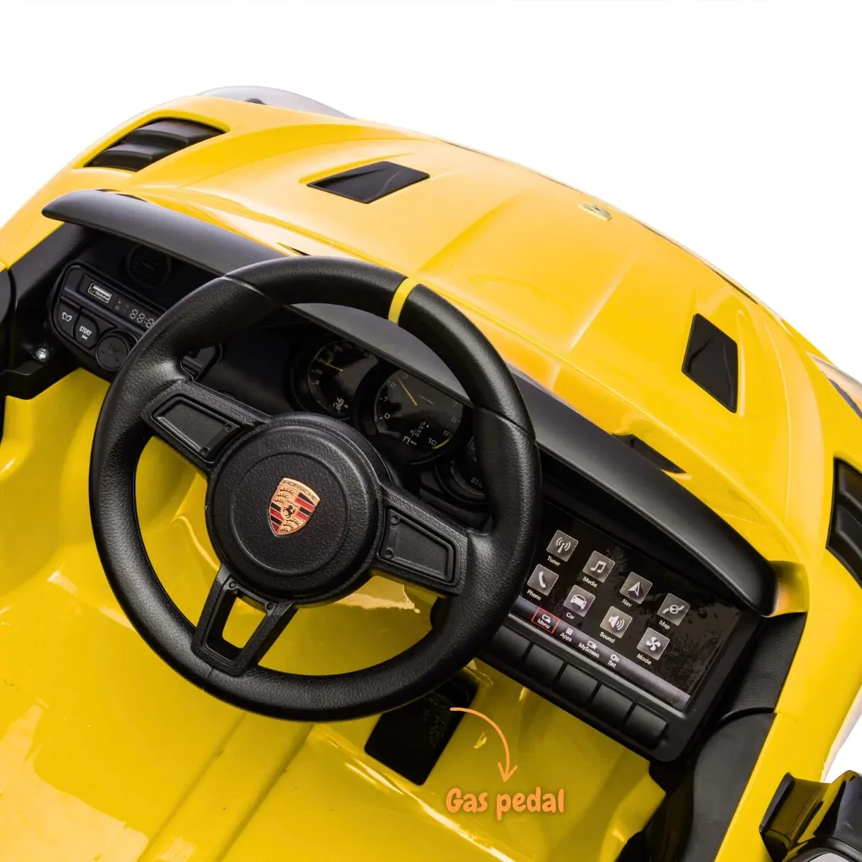 Porsche 718 Spyder Rs 四驅 兒童電動遙控跑車  正版授權（免費安裝好）