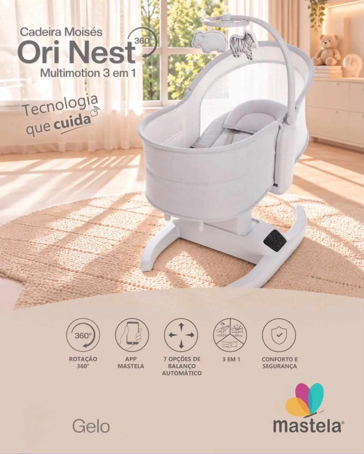 mastela 安撫BB 電動搖搖椅 初生0-15kg