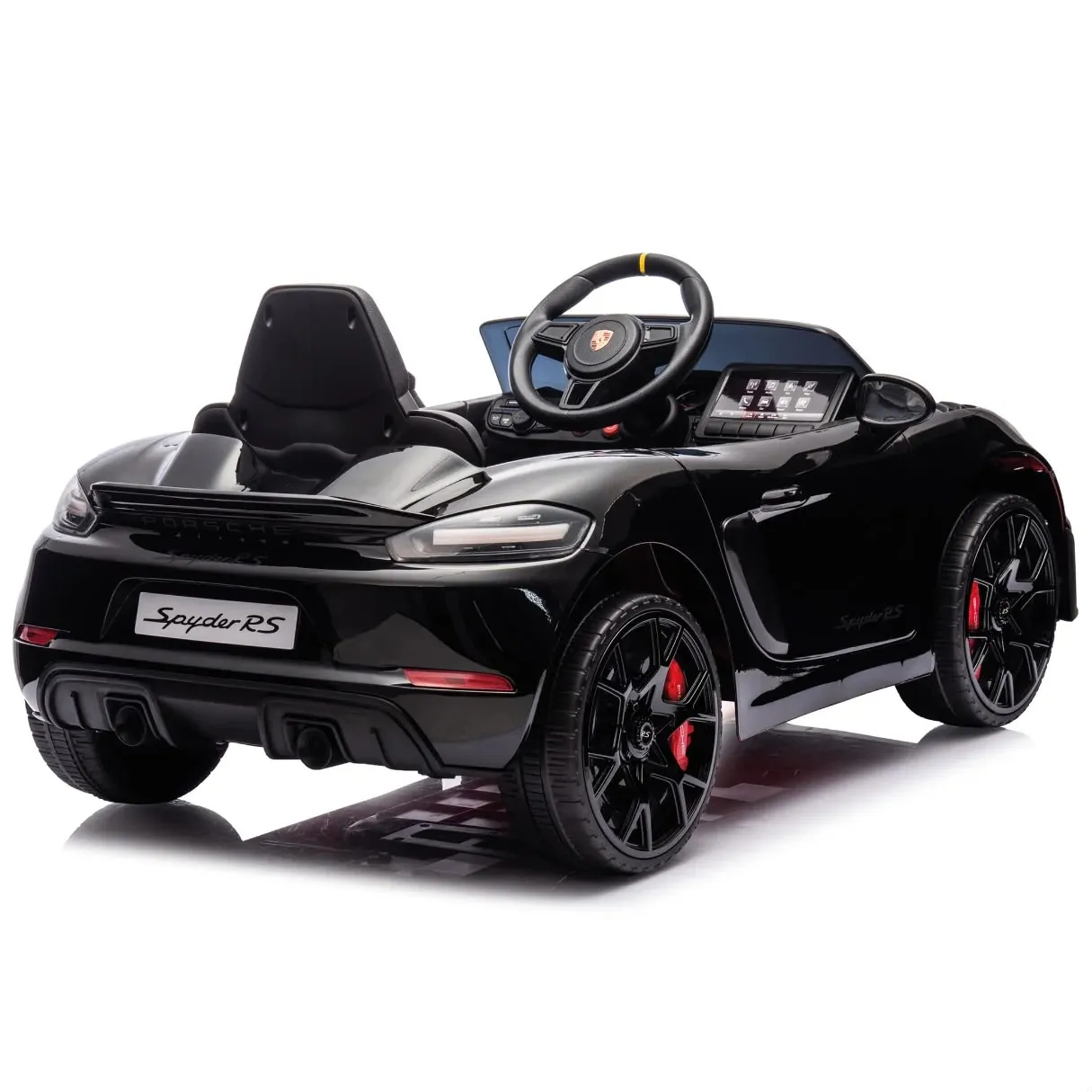 正版授權 保時捷 Porsche 718 Spyder Rs 四驅 兒童電動遙控跑車 （免費安裝好）