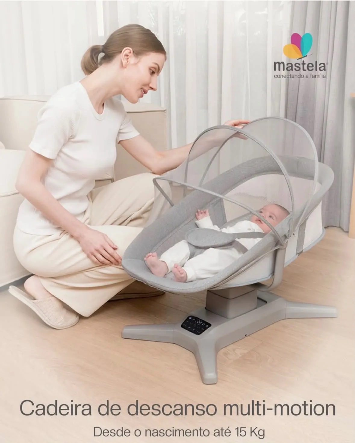 mastela 多維度運動模式 安撫BB 電動搖搖椅 初生0-15KG