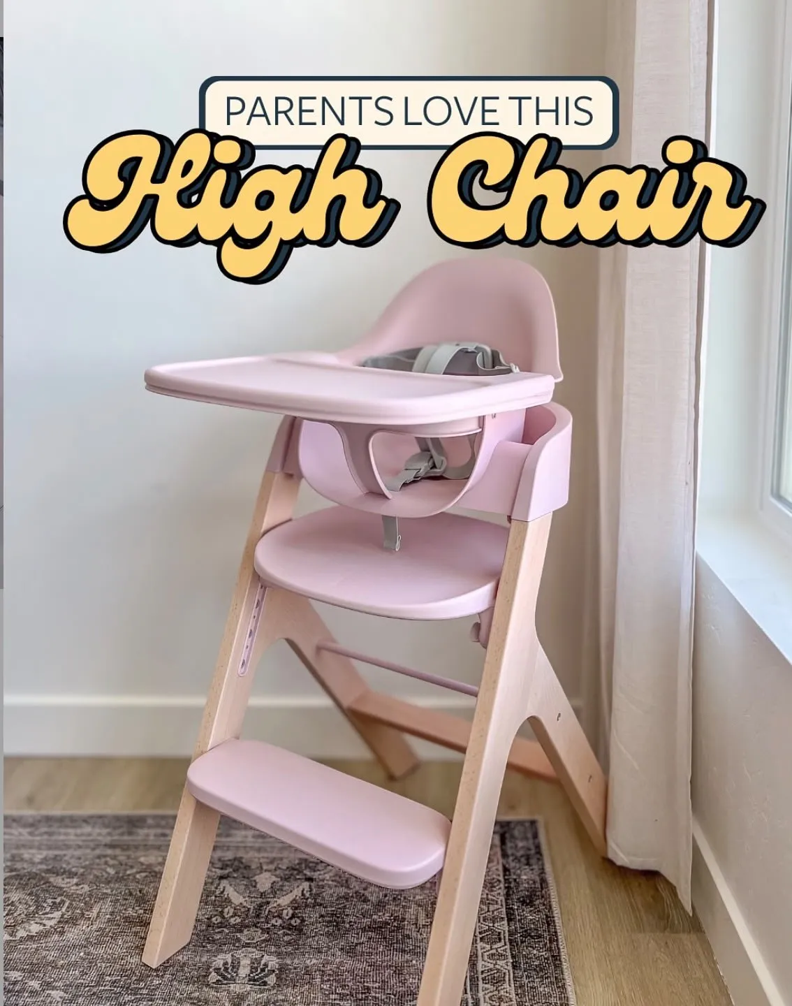 Mockingbird High Chair 最佳人氣餐椅 適合 6個月到68kg （150磅）