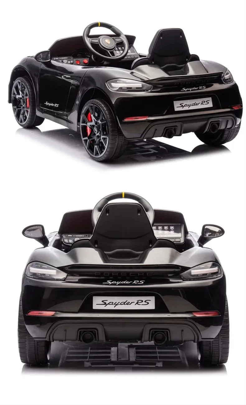 正版授權 保時捷 Porsche 718 Spyder Rs 四驅 兒童電動遙控跑車 （免費安裝好）