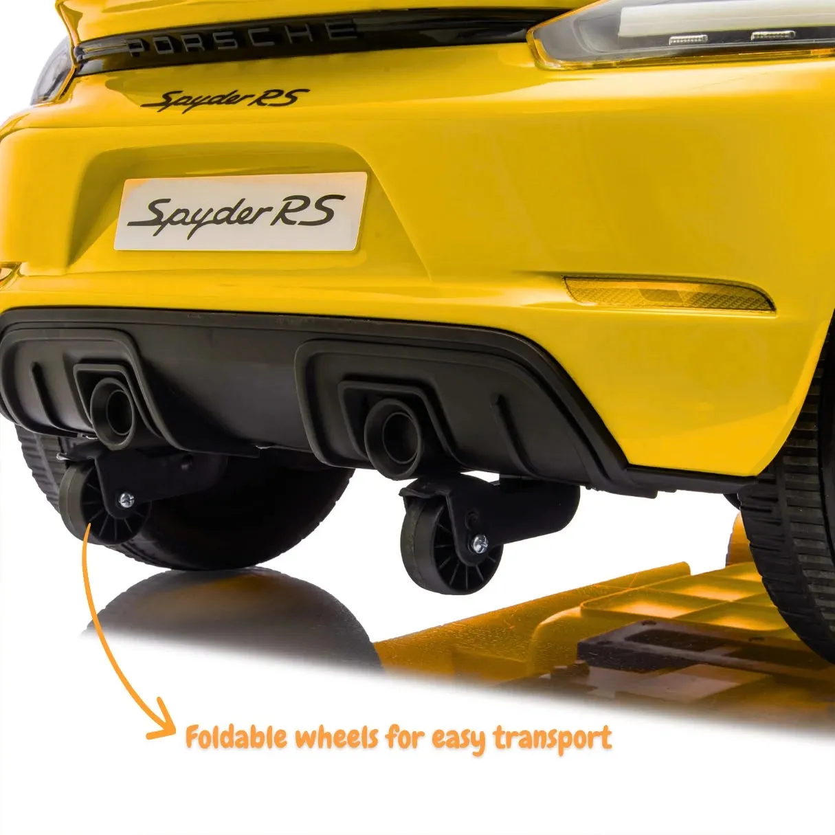 正版授權 保時捷 Porsche 718 Spyder Rs 四驅 兒童電動遙控跑車 （免費安裝好）